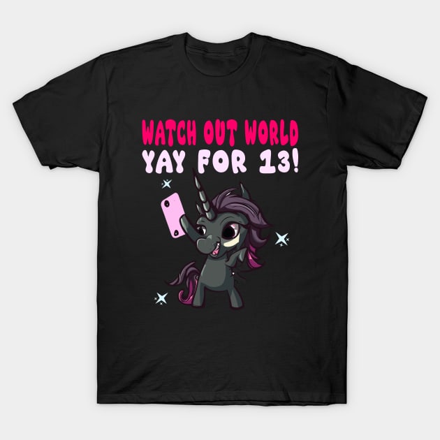 13th Birthday T-Shirt by Outrageous Flavors